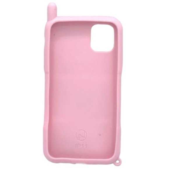 Danzel Silicone Case for iPhone 11 6.1",3D Pink Cute Cartoon Cover,Kawaii - Picture 2 of 2